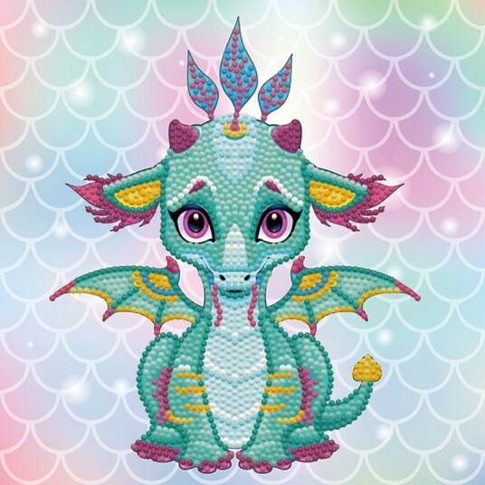 Diamond Dotz Diamantmalingsett 1635 Dotz Babydragen Ariel