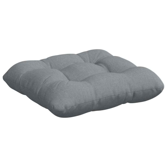 Seteputer 4 pcs Lysegrå 40 x 40 x 12 cm stoff