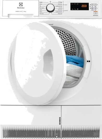 Electrolux SimpliCare Kondenstrommel med Varmepumpefunksjon 59.6cm Hvit Electrolux SimpliCare Kondenstrommel med Varmepumpefunksjon 59.6cm Hvit