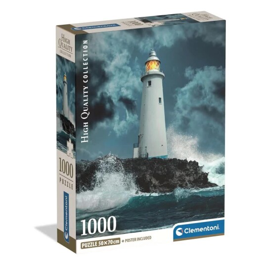 Clementoni Puslespill 1000 Brikker Lighthouse In The Storm