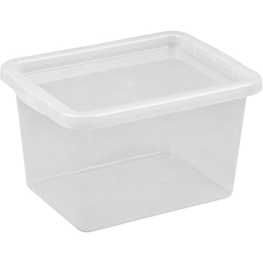 BASIC BOX 15L TRANSPARENT BOKS OG LOKK BASIC BOX 15L TRANSPARENT BOKS OG LOKK