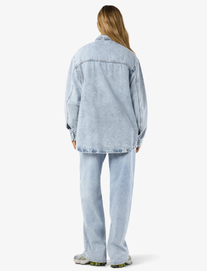 NOISY MAY Nmalva L/S Denim Shacket Az352Lb Noos - Blue - M NOISY MAY Nmalva L/S Denim Shacket Az352Lb Noos - Blue - M