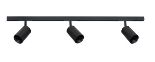 Antidark Designline Tube Pro komplett 1 meter spotskinne med 3 spotter GU10 - Svart