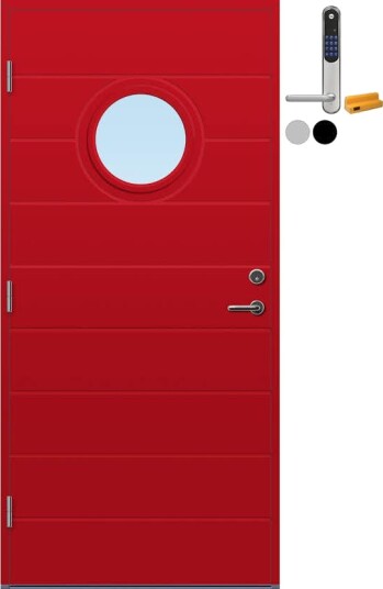 Ytterdør Bygg1 Bryne med Yale Doorman Classic Home