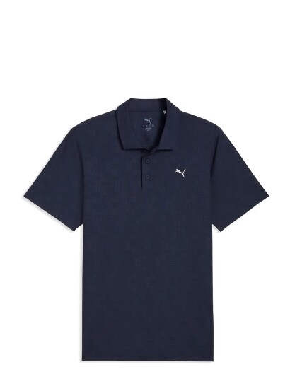 PUMA Golf Mattr Deco Jacquard Polo Lc Navy XXL