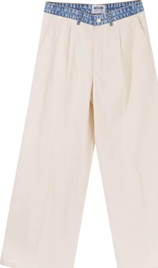 Moschino Dame Bukser Beige L, Moschino Dame Bukser Beige L,