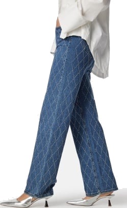 VERO MODA Vmtessa Hr Rhine St Wide Dnm Medium Blue Denim 25/32