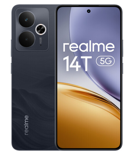 Realme 14T 5G Smarttelefon 6.67" 8GB/256GB 50MP - Obsidian Black