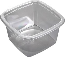 Bakke M40 57 350 Ml 102X102x57 Mm Apet Klar,520 Stk/Krt
