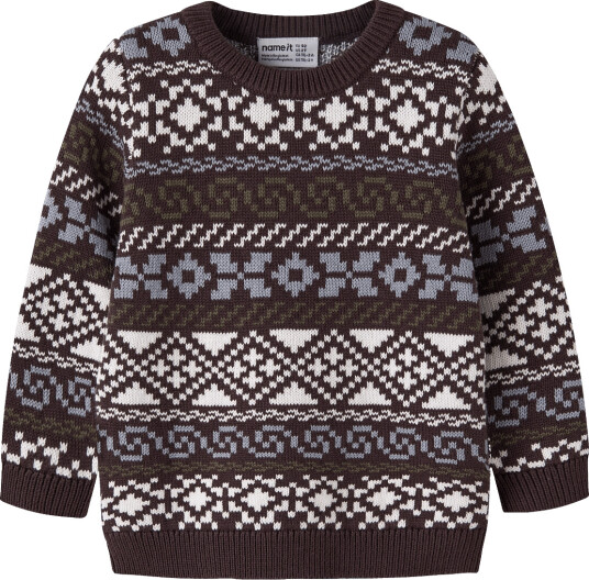 name it Nmmolle Ls Knit - Brown - 86