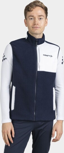 Craft NOR ADV Explore Pile Fleece Vest Herre Blaze/White M