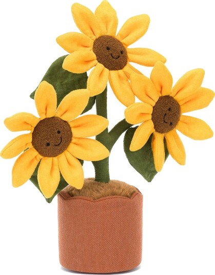 Jellycat | Amuseables Potted Sunflower | Gul/Grønn | ca. 35 cm