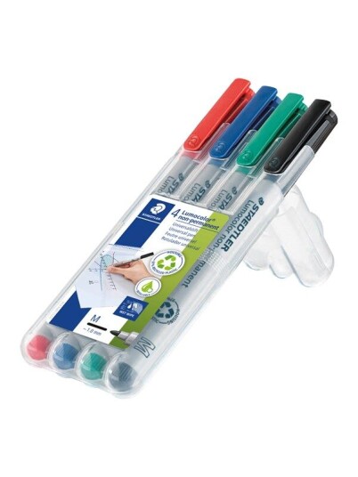 Staedtler Universal pen Lumocolor non-p M 4pc