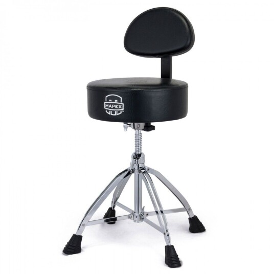 Mapex T870 Round Top with Backrest Drum Stool Four Leg Mapex T870 Round Top with Backrest Drum Stool Four Leg