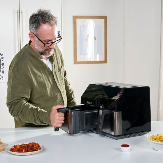BLACK+DECKER BXAF9000E XXL Airfryer med Dobbel Kurv 2500W