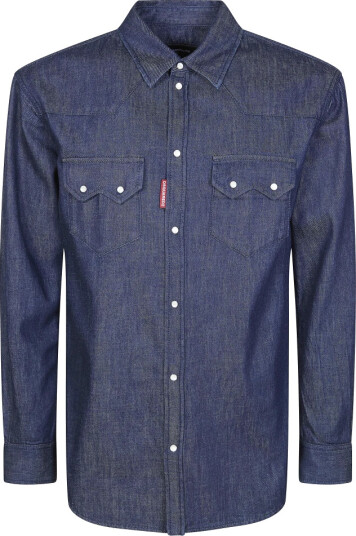 Dsquared2 Herre Skjorter Blå M,