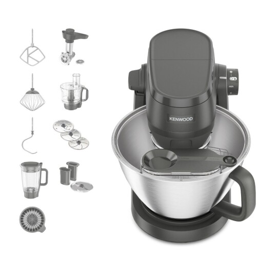 Kenwood KHC30.070GY kjøkkenmaskin med 4,3L rustfritt stål for miksing og blending Kenwood KHC30.070GY kjøkkenmaskin med 4,3L rustfritt stål for miksing og blending