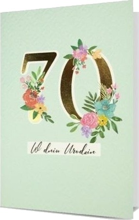 Kort B6 Bursdag 70