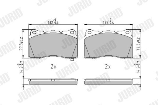 Bremseklosser JURID 572508J Bremseklosser JURID 572508J