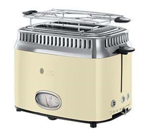 Russell Hobbs Retro 21682-56 Vintage Brødrister 1300W Høyblank Krem Russell Hobbs Retro 21682-56 Vintage Brødrister 1300W Høyblank Krem