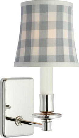 Tara 12" Sconce Antique Brass/Verde La Jolla Empire Shade