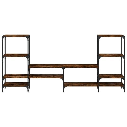 TV-benk røkt eik 206,5x28,5x95 cm konstruert tre 8721012377790 TV-benk røkt eik 206,5x28,5x95 cm konstruert tre 8721012377790