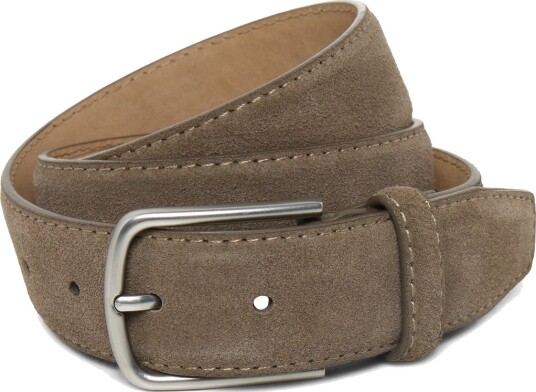 Mango Nappa Leather Belt   Beige   80