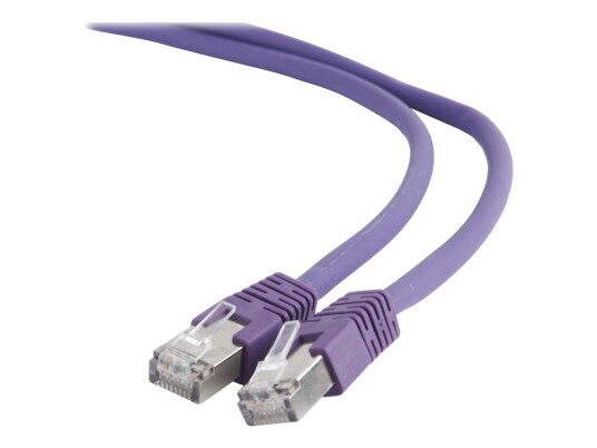Gembird   Koblingskabel   Rj 45 Hann Til Rj 45 Hann   2 M   S/Ftp   Cat 6A   Formstøpt   Purpur