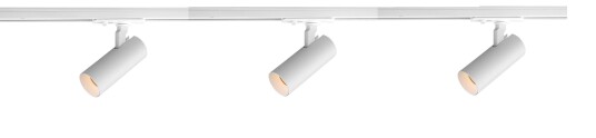 Nordesign Vox Ezra spotskinne 3 spotter 1 meter 3x10W 3000K dimbar RA90 - Pure white