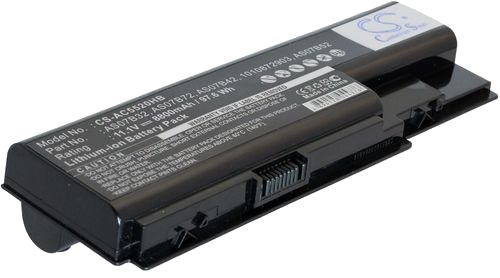 Batteri til ACER Aspire 5220 /5310 / 5520 / 5710, Extensa 7230 / 7630 11.1V 8800 mAh etc Batteri til ACER Aspire 5220 /5310 / 5520 / 5710, Extensa 7230 / 7630 11.1V 8800 mAh etc