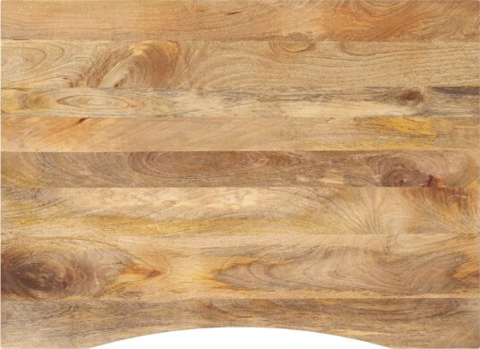 Skrivebordsplate med kurve 110x80x2,5 cm heltre grovt mangotre