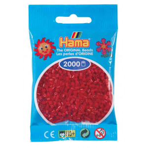 Hama Mini Perler 501-22 Julerød 2000 stk Hama Mini Perler 501-22 Julerød 2000 stk