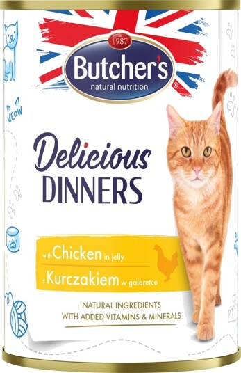 Butcher'S Våtfôr Megapakke Med Delicious Dinners Med Kylling 48 X 400 G
