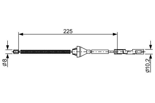 Bremsewire BOSCH 1 987 482 705