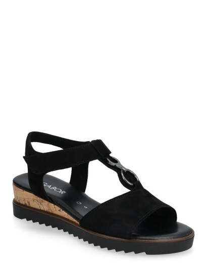 Gabor Wedge Sandal Black 40.5