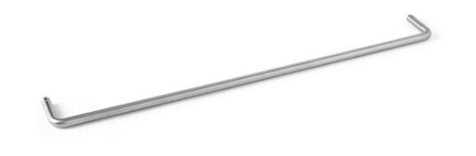 D line håndklestang Ø19, 650 mm, børstet stål