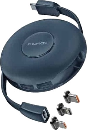 Promate Usb-C Til Usb-C + Microusb + Lightning-Kabel 1 M Blå