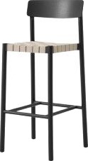 &Tradition Betty TK15 Barkrakk Svart Lakkert Ask/naturlig Linrot