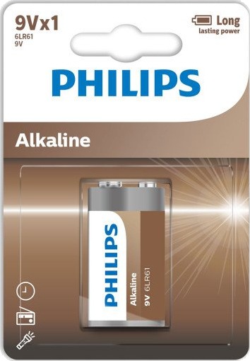 Philips 9V Tech Alkaline Batteri - Universalt Bruksområde Philips 9V Tech Alkaline Batteri - Universalt Bruksområde