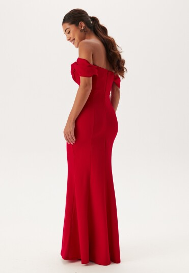 Goddiva Off Shoulder Maxi Dress Goddiva Off Shoulder Maxi Dress