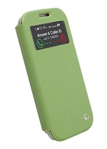 Krusell Malmö Flipcover View - Beskyttende Deksel For Mobiltelefon - Grønn - For Samsung Galaxy S4