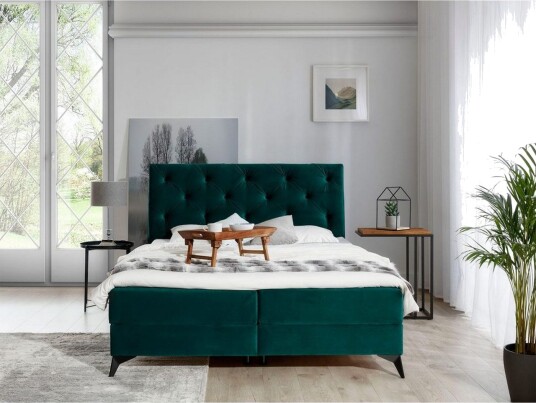 Komplett sängpaket kontinentalsäng Eltap Mörkgrön 140x200 DEL  