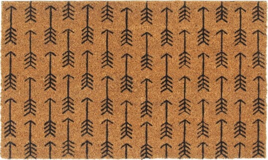 Dørmatte naturlig 45x75 cm tuftet kokosfiber 8721012225411
