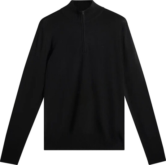 J. Lindeberg M Merino Blend Half Zip   BLACK   XL