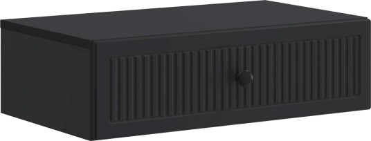 vidaXL Vegghengt Sidebord Svart 59 x 34,5 x 17 cm Konstruert tre