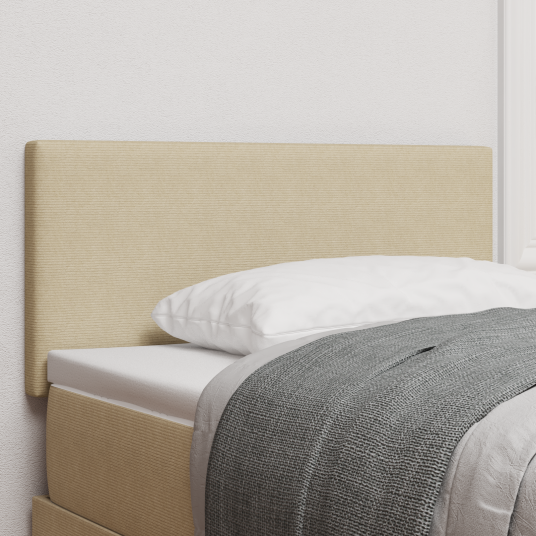 LED Hodegavl Enkel Design Lys Grønn Grå 90 cm Corduroy Stoff