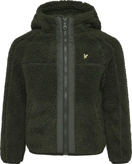 Lyle & Scott Hooded Sherpa Fleece Jacket Green 122 128 Lyle & Scott Hooded Sherpa Fleece Jacket Green 122 128