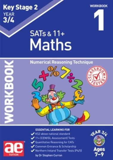 Ks2 Maths Year 3/4 Workbook 1 Av Stephen C. Curran, Katrina Mackay