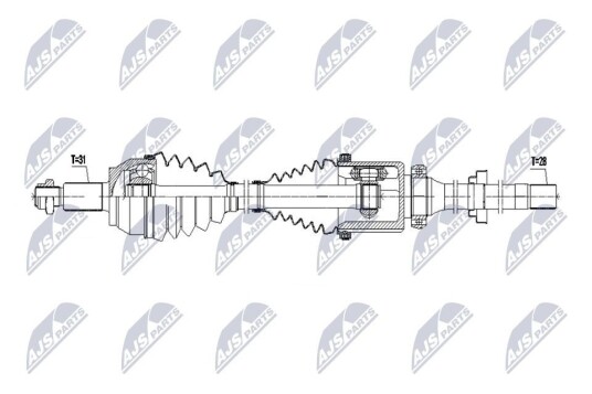 Nty Drivaksel NTY NPW LR 051 Nty Drivaksel NTY NPW LR 051