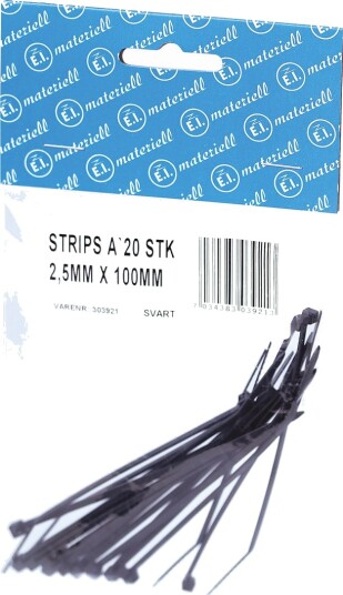 STRIPS 100X2.5MM 20 STK SORT